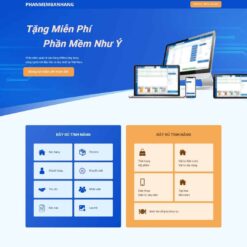 Giao diện Website giới thiệu phần mềm