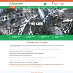 Giao diện Website thu mua đồng nát, phế liệu