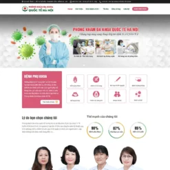 Giao diện Website phòng khám đa khoa 02