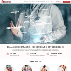 Giao diện Website phòng khám đa khoa 03