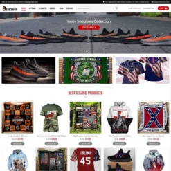 Giao diện Website bán bán đồ lưu niệm, áo thun POD