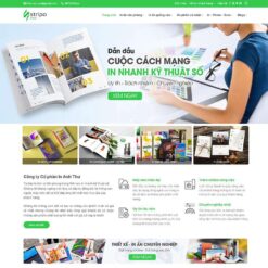 Giao diện Website dịch vụ in ấn, thiết kế 04