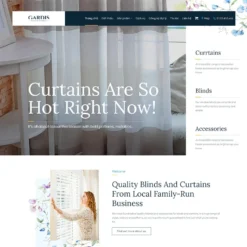 Giao diện Website bán rèm cửa 02