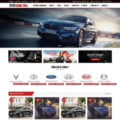 Giao diện Website đánh giá, mua bán ô tô