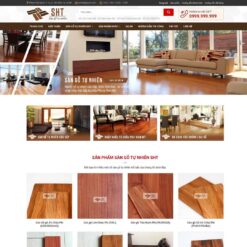 Giao diện Website nội thất, sàn gỗ