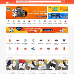 Share FREE - Giao diện Website bán hàng giống Shopee
