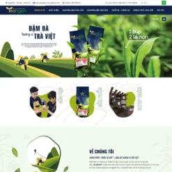 Giao diện Website bán nguyên liệu trà sữa 02