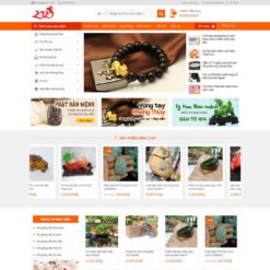 Giao diện Website Shop bán vật phẩm phong thủy