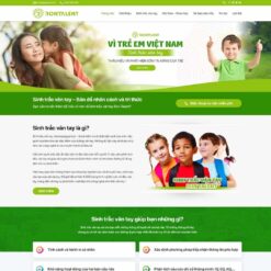Giao diện Website dịch vụ sinh trắc vân tay