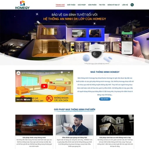 Giao diện Website nhà thông minh, smarthome 02