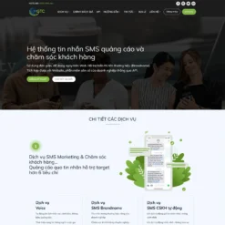 Giao diện Website tổng đài tin nhắn SMS