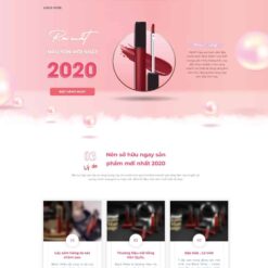 Giao diện Website Lading Page bán Son Dưỡng Môi