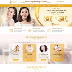 Giao diện Website Spa làm đẹp 01