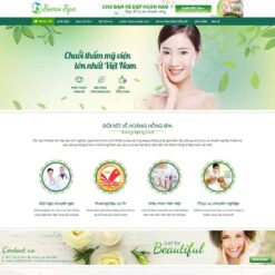 Giao diện Website Spa làm đẹp 03