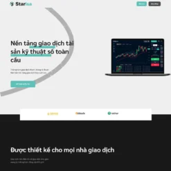 Giao diện Website giới thiệu sàn giao dịch BO 02