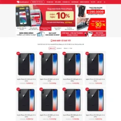 Giao diện Website sửa chữa điện thoại 03