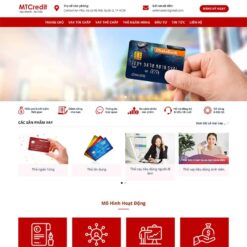 Giao diện Website vay vốn, tài chính