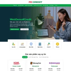 Giao diện Website vay vốn, tài chính 03