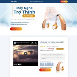 Giao diện Website máy nghe trợ thính