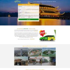 Giao diện Website dịch vụ taxi