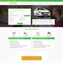 Giao diện Website dịch vụ taxi 02