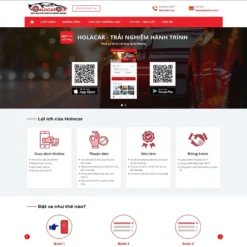 Giao diện Website dịch vụ thuê xe taxi 03