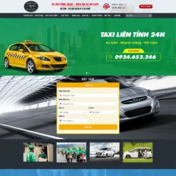 Giao diện Website thuê xe taxi có tính phí tự động