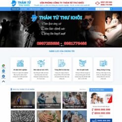 Giao diện Website công ty, dịch vụ thám tử