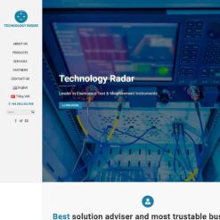 Giao diện Website công ty bán thiết bị điện tử