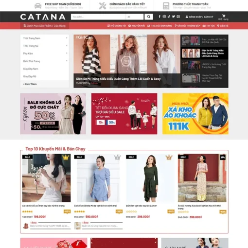 Giao diện Website thời trang 14