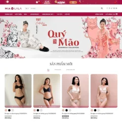 Giao diện Website thời trang nội y 02