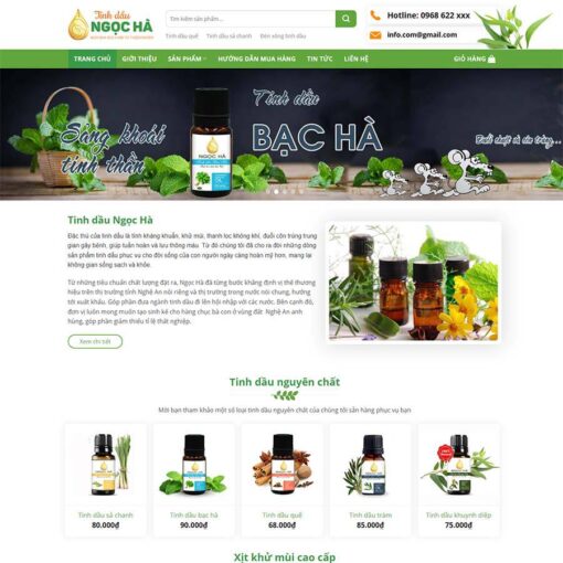 Giao diện Website thực phẩm chức năng 22
