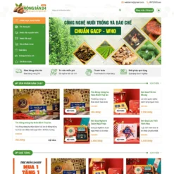 Giao diện Website quà tặng cao cấp