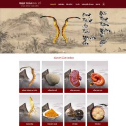 Giao diện Website thực phẩm chức năng 07