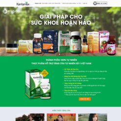 Giao diện Website thực phẩm chức năng 08