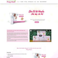 Giao diện Website thực phẩm chức năng 02