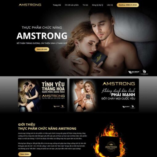 Giao diện Website thực phẩm chức năng 03