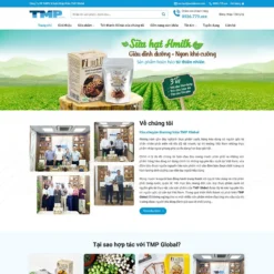 Giao diện Website thực phẩm sạch 02