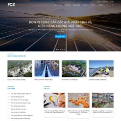 Giao diện Website công ty điện năng lượng mặt trời