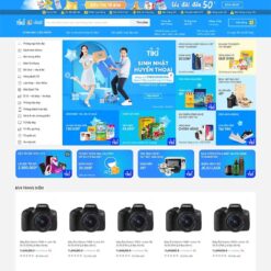 Giao diện Website bán hàng giống tiki