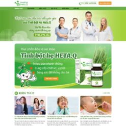 Giao diện Website bán sản phẩm tinh bộ hẹ