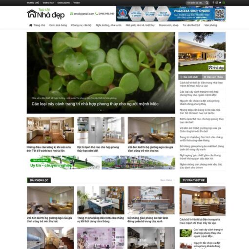 Giao diện Website tin tức 04