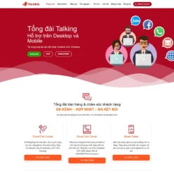 Giao diện Website tổng đài Call Center