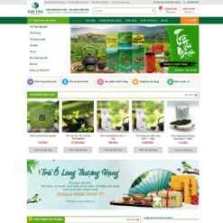 Giao diện Website bán trà xanh