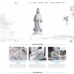 Giao diện Website tượng phật, điêu khắc