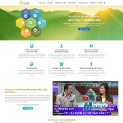 Giao diện Website dịch vụ tư vấn tâm lý