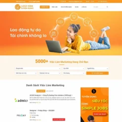 Giao diện Website tuyển dụng, việc làm 02