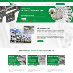 Giao diện Website vật liệu trang trí xây dựng