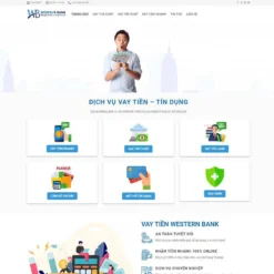 Giao diện Website dịch vụ vay tiền 02