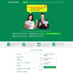 Giao diện Website dịch vụ tín dụng, vay tiền nhanh